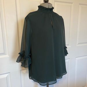 Dark Green Blouse